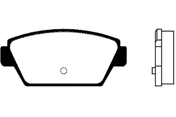 KAVO PARTS Комплект тормозных колодок, дисковый тормоз BP-3002